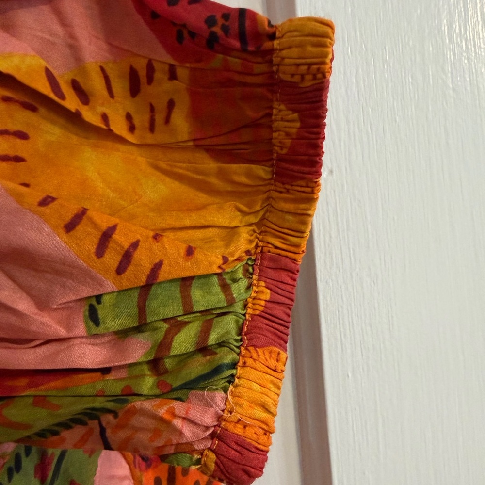 Farm Rio Summer Dream Square Neck Blouse XS - Picture 9 of 16